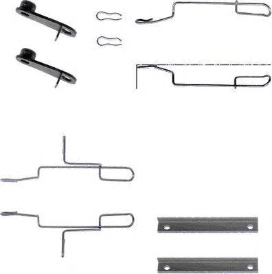 HELLA PAGID 8dz355202531 -  Комплектующие, колодки дискового тормоза